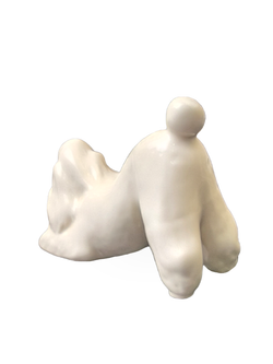 Фарфоровая статуэтка "Пудель" ЛФЗ