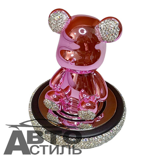 Ароматизатор-игрушка -на торпеду- Мишка - YC-14PN розовый