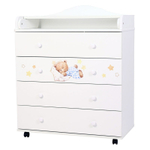 Комод "Фортуна" 4 ящ (арт. 42) ЛДСП 800/4 "Пижамная вечеринка"