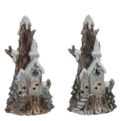 GAEM Фигурка декоративная "Домик" с подсветкой (LR44x2,прилаг), L, L8 W7 H16 см, 2в.