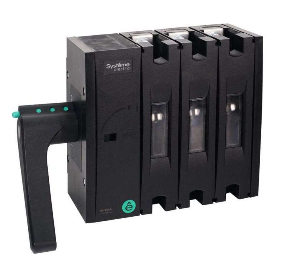 Выключатель-разъединитель SYSTEMEPACT SD160 4п 160А рукоятка слева сбоку (зак. отдельно) SE SSD01604LS0160