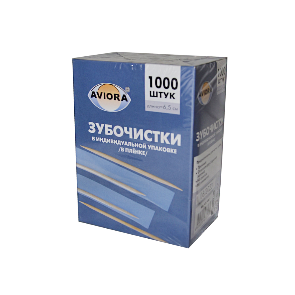 Зубочистка в инд уп 1000 шт AVIORA/30