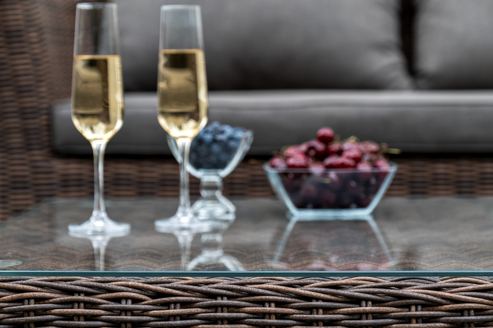 "Капучино" лаунж-зона из искусственного ротанга, цвет коричневый