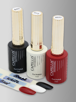 Capellis Набор гель лак для ногтей белый черный красный 3 шт