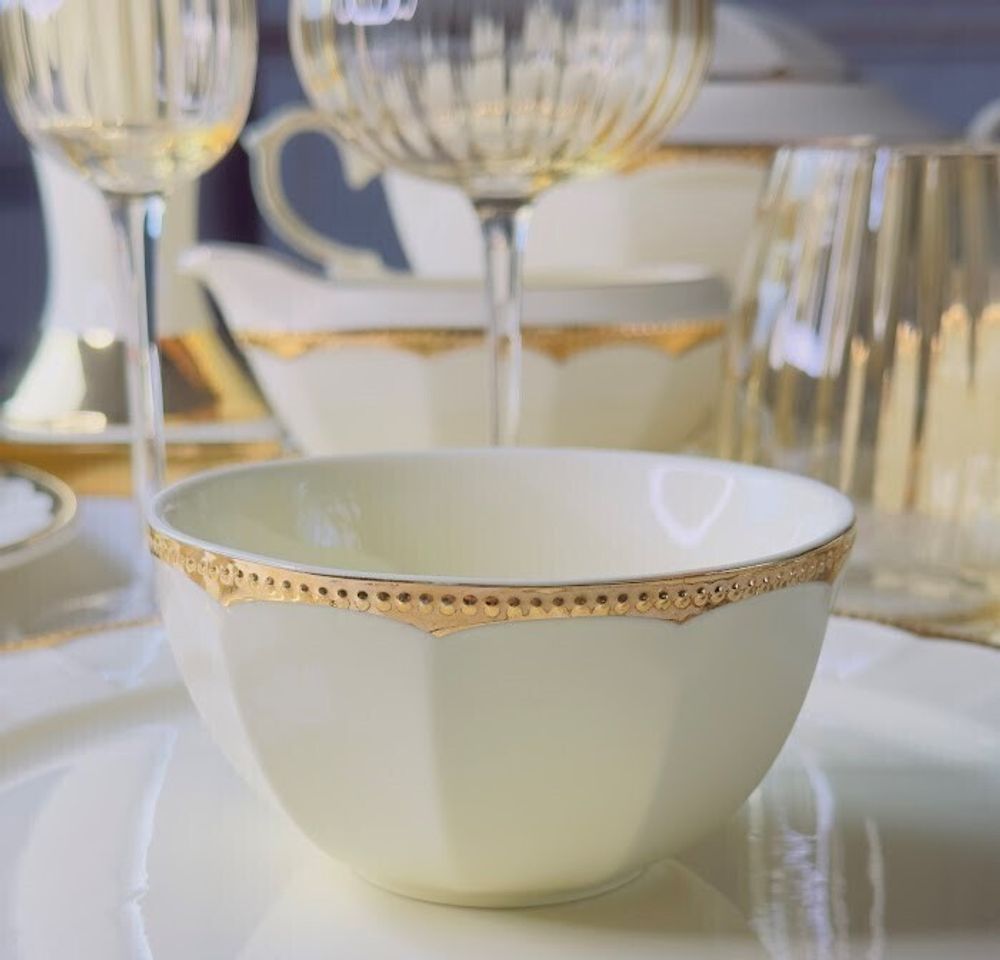 Lenardi 205-940 Набор из 6 салатников 11,5х6см ИМПЕРИАЛ ЗОЛОТО в под.уп.(х12)Фарфор