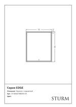 Зеркало EDGE, 70x80x3, с подсветкой по периметру LED, ST-EDGE708030-CR