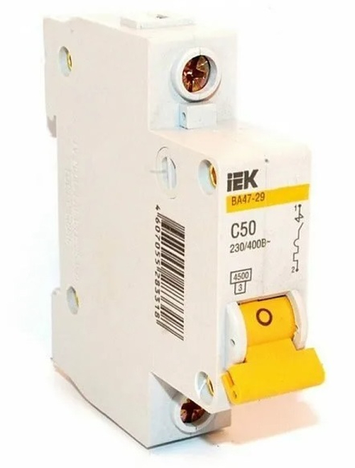 Выкл.авт. 1п 50А 4,5кА ИЭК