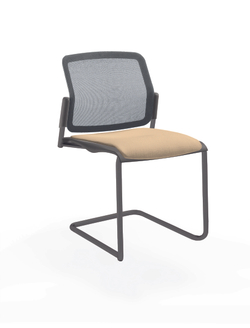 Movie стул на кантилевере со спинкой-сеткой