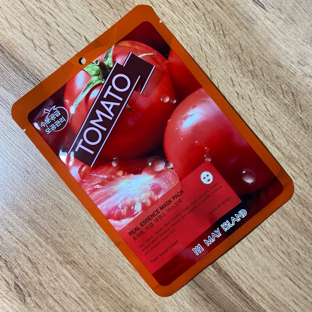 Маска для лица May Island Tomato Real Essence Mask Pack тканевая с экстрактом томатов 25 мл