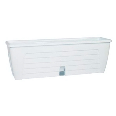 ЯЩИК БАЛКОННЫЙ "LIDO" 2 дренажн. картриджа БЕЛЫЙ (М) V12,3л 60*18*16,5*