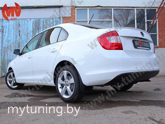 Лип спойлер (сабля) для Skoda Rapid