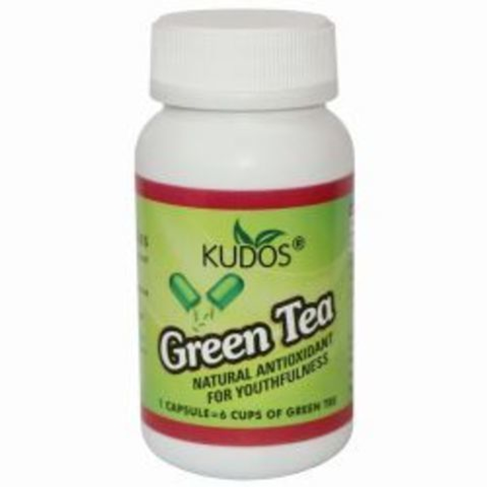 БАД Kudos Green Tea Экстракт зеленого чая (натуральный антиоксидант, омолаживающее средство) 60 капсул