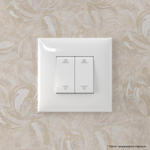 Инвертор двухклавишный в стену, "Avanti", "Белое облако"