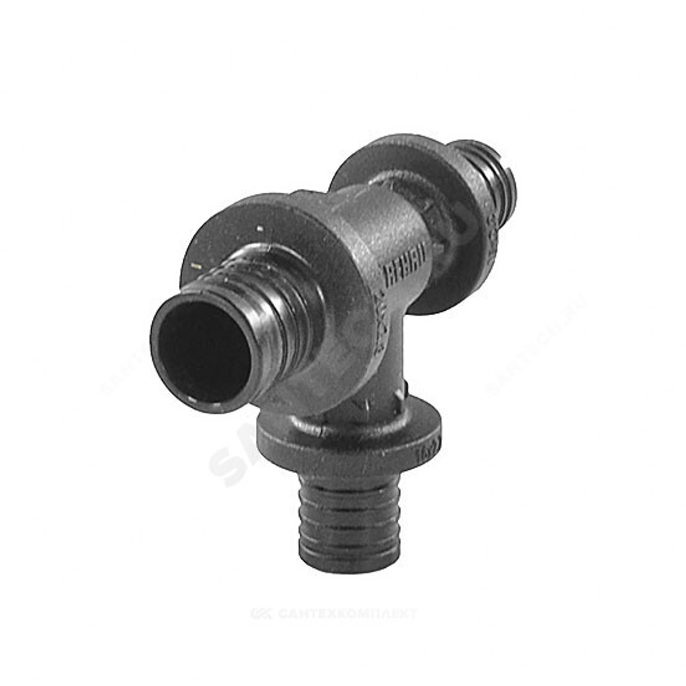 Тройник для PE-X труб аксиальный PPSU Дн 25х20х16 переходной RAUTITAN PX Rehau 11600841001