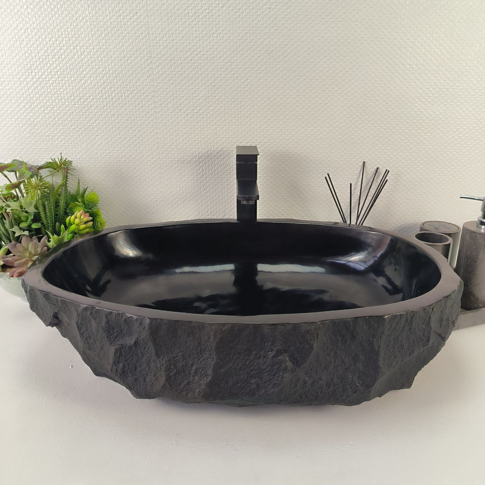 Раковина из андезита Erozy Black EA-64850 66*45*16 0035