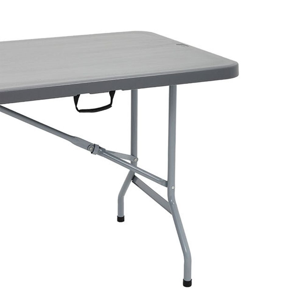 Стол-книжка пластиковый разборный серый