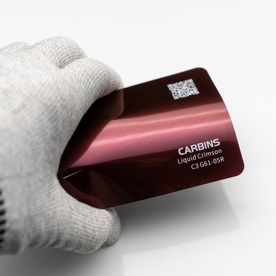 Веер образцов виниловой цветной пленки Carbins