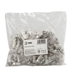 F-разъем ЭРА R-F-6 для кабеля RG-6 упаковка 100 шт | Разъёмы, переходники, ТВ делители