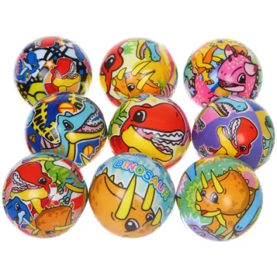 Мяч 6,3 см «Юрский период» (антистресс) попрыгун, микс СТИКЕР НА ШОУ-БОКС