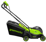 Газонокосилка аккумуляторная GREENWORKS 2520607UB 24V, 33 см, бесщеточная, c 1хАКБ 4Ач