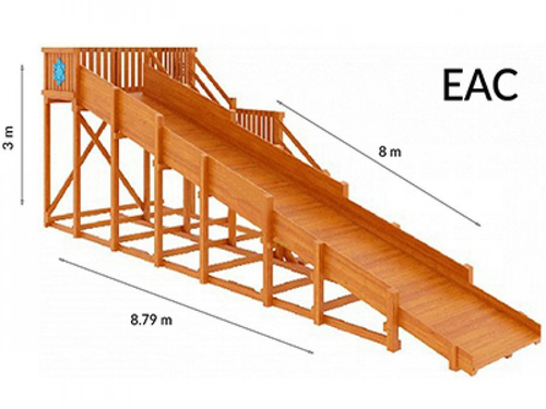 Зимняя горка TORUDA Лисичка (скат 8 м)