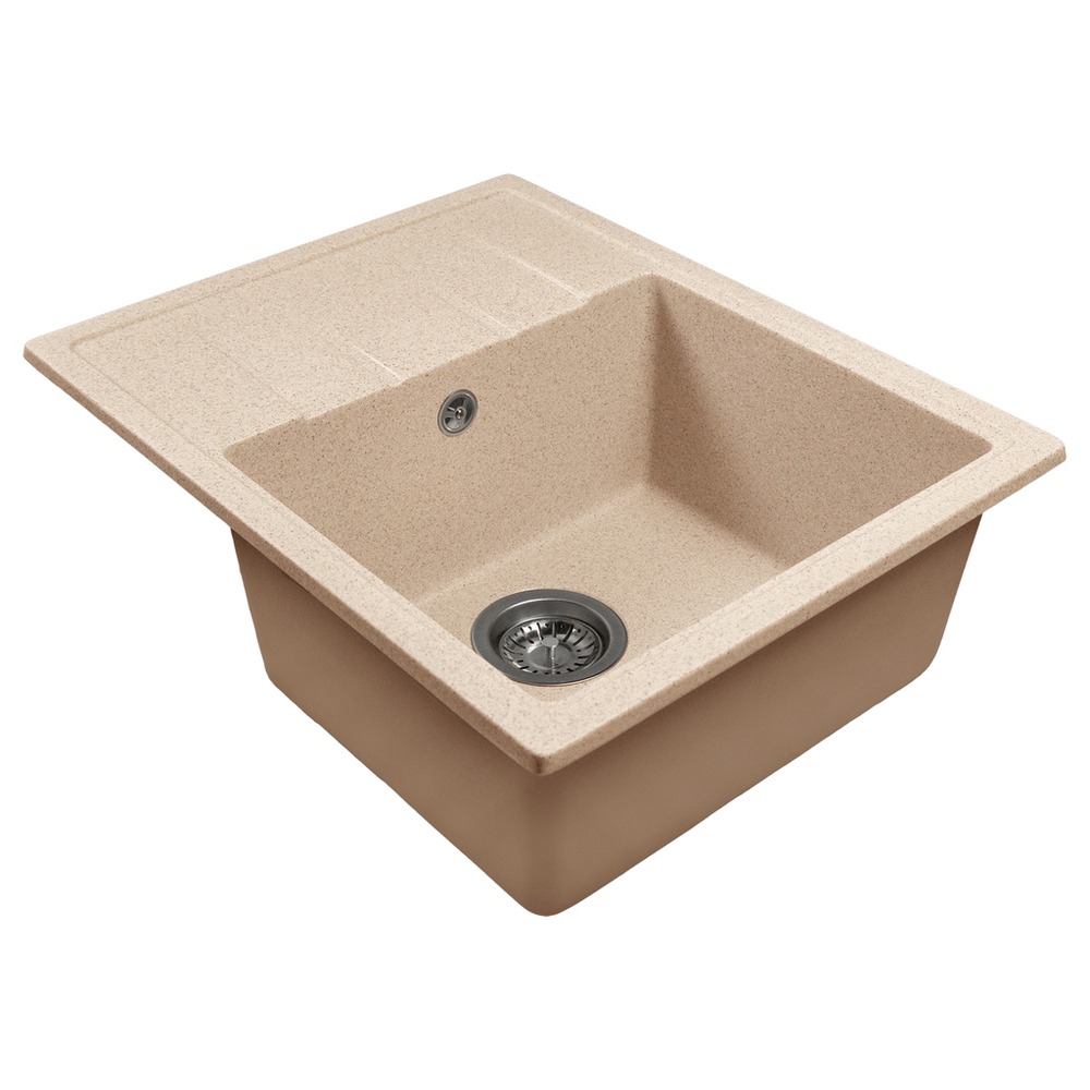 Мойка ML-GMS103 СТАНДАРТ с крылом, бежевый (328),  570*460*190мм