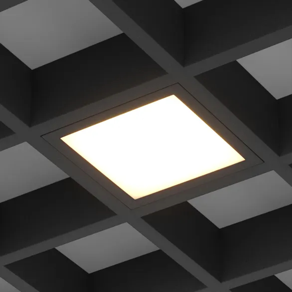 Светильник DL-GRIGLIATO-S90x90-12W Warm3000 (BK, 90 deg, 230) (Arlight, IP40 Металл, 5 лет) 038327(1)