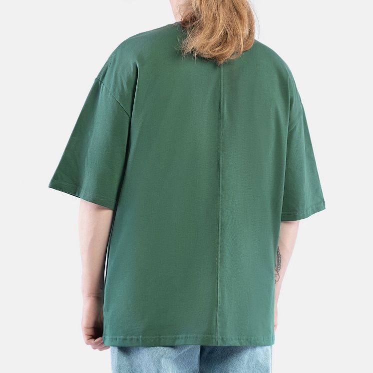 Футболка HAIDED BLANK, темно-зеленый