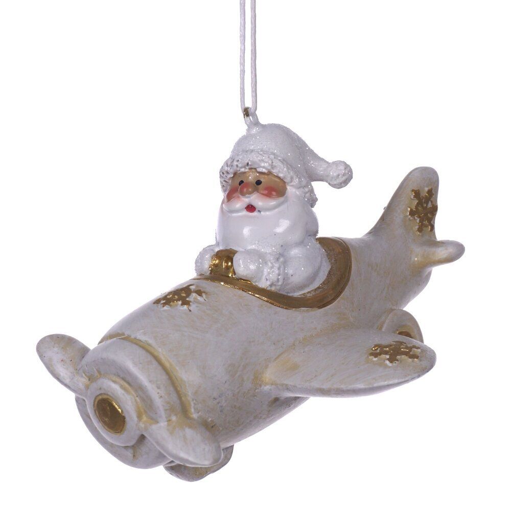 GAEM Фигурка декоративная подвесная "Снеговик/Дед Мороз", L10 W8,5 H7 см, 2в.