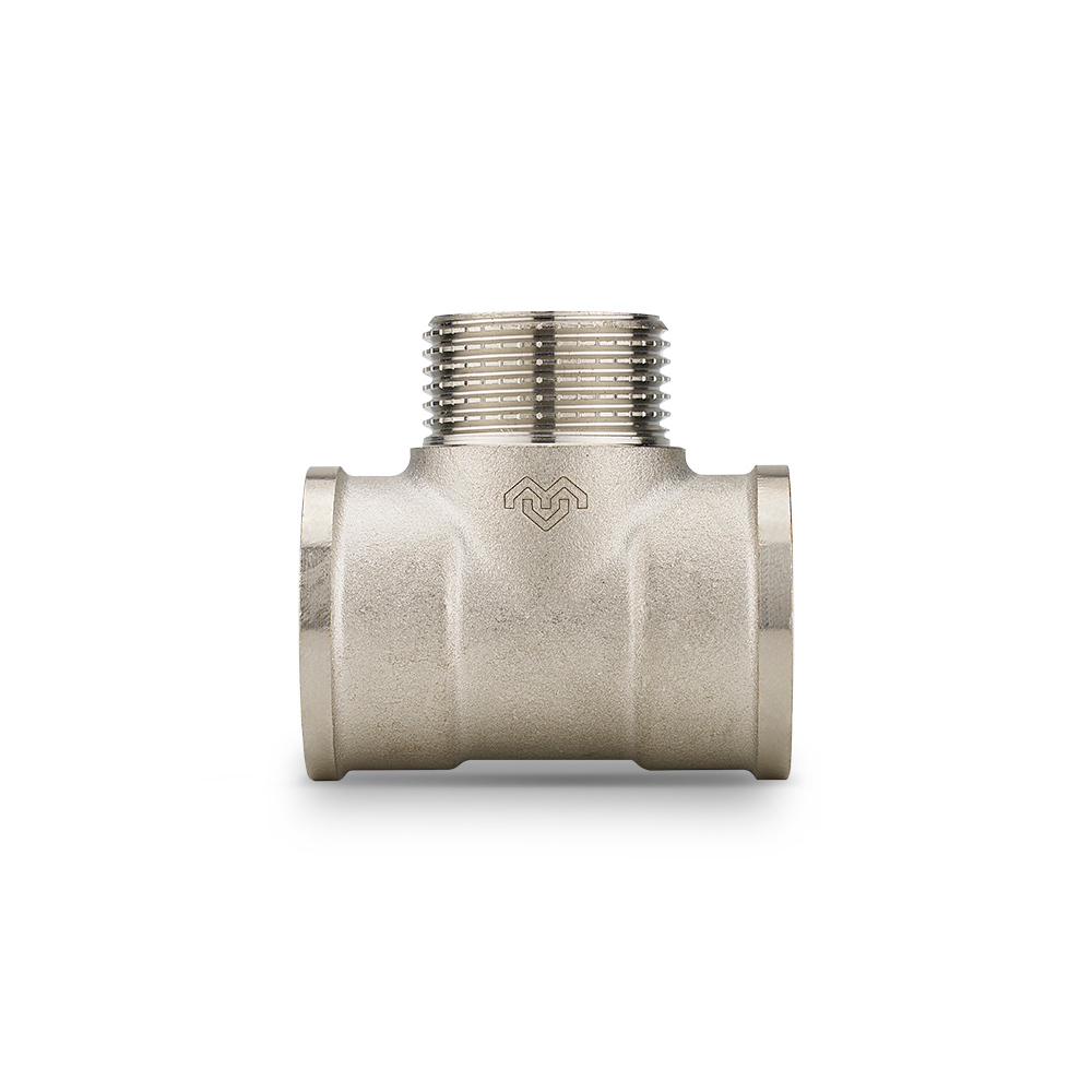 Тройник ВР/НР/ВР Varmega - 1/2" (никелированная латунь)