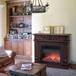 Каминокомплект Real Flame Philadelphia 25,5/26 DN с очагом Moonblaze Deluxe Black