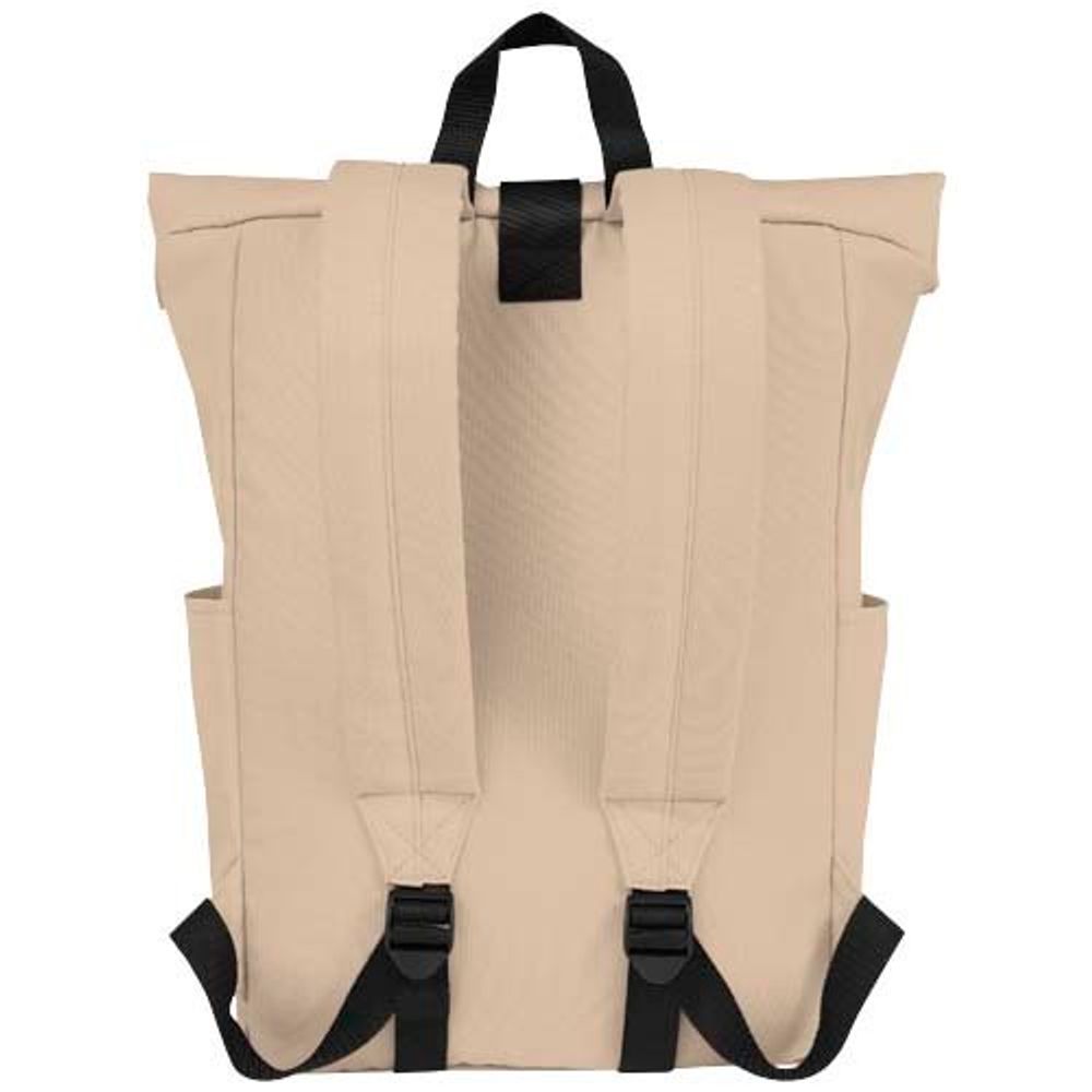 Рюкзак Byron 15,6" объемом 18 л со скручиваемым верхом, изготовленный из переработанного ПЭТ по стандарту GRS