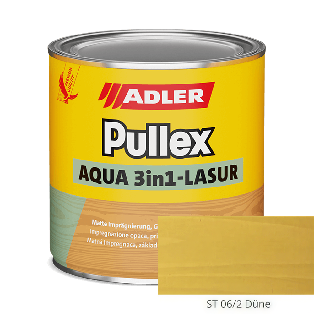 Pullex Aqua 3in1-Lasur - пропитка для дерева три защиты в одной банке | Adler (Австрия)
