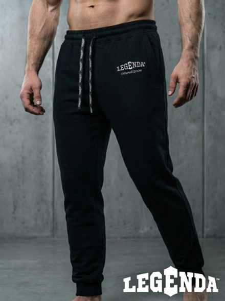 Брюки демисезонные с карманами LEGENDA Logo черные