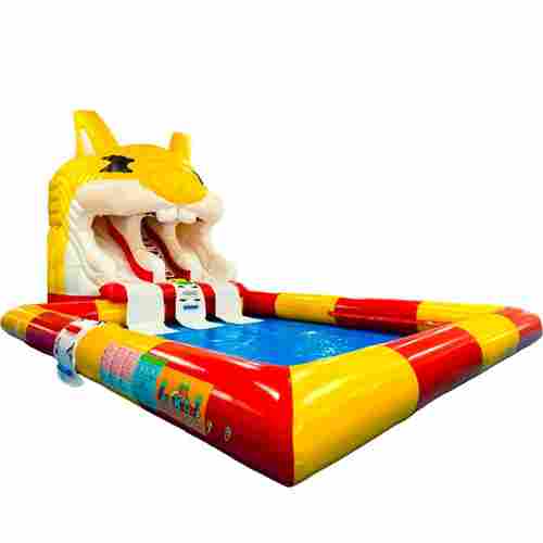 Надувная водная горка с бассейном «Бельчонок», 12*6,5*4,5 м