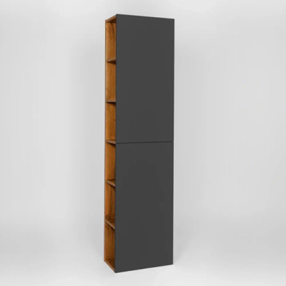 Пенал "Бостон" подвесной правый/левый графит 400x230x1600