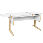 Растущая парта с короткой боковой полкой Дэми СУТ 25-01-БК1 (1500×610 мм)