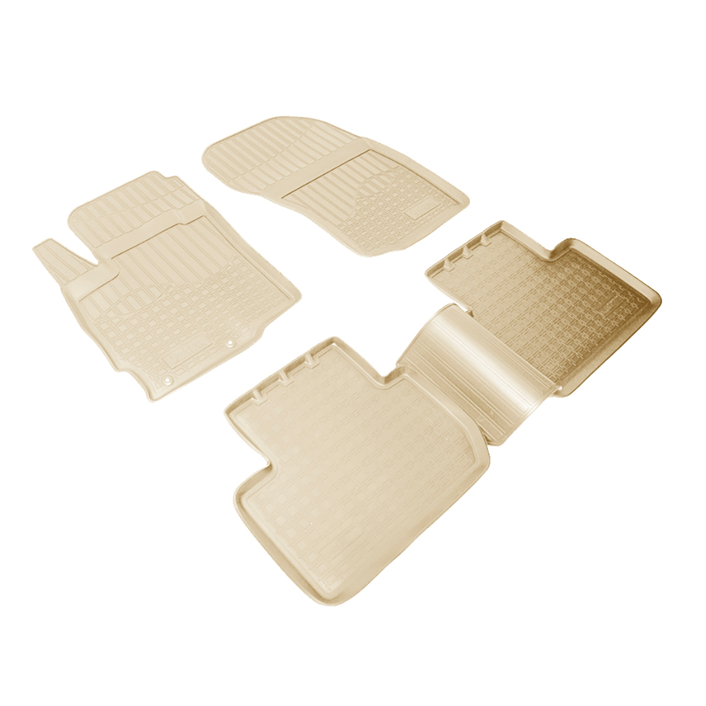 Ковры в салон Norplast/Unidec для Mitsubishi Outlander (2012-)Полиуретан,Бежевый, арт.NPA11-C59-510-B