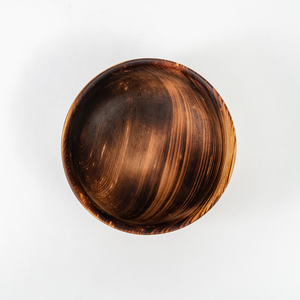 Деревянная Глубокая тарелка Art of Siberia из сибирского кедра бульоница T172