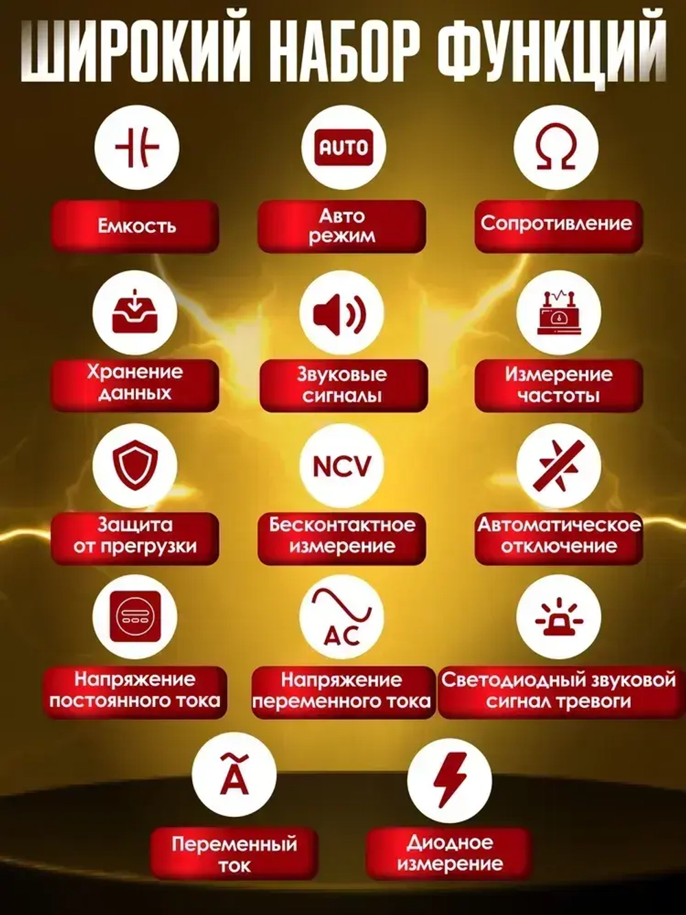 Мультиметр и тестер цифровой, токовые клещи, строительный, измерительный инструмент для ремонта и проводки