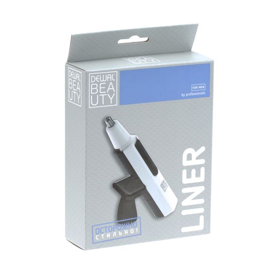 Машинка для стрижки в носу и ушах DEWAL BEAUTY Liner, 2 ножевых блока, работает от батарейки AA