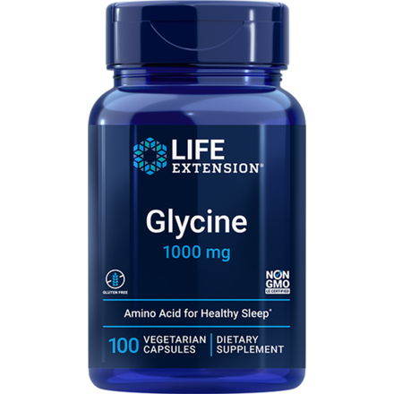 Glycine 1000 мг 100 капсул Life Extension