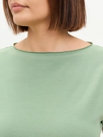 Футболка оверсайз с рукавами крылышками оливковый