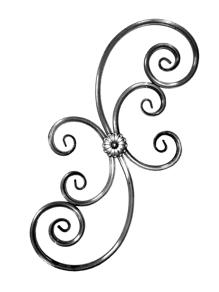 Балясина сталь 860х280мм, 1 шт.