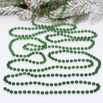 Бусы на елку 2,7м «Шарик» d-6мм, изумруд (pvc коробка)