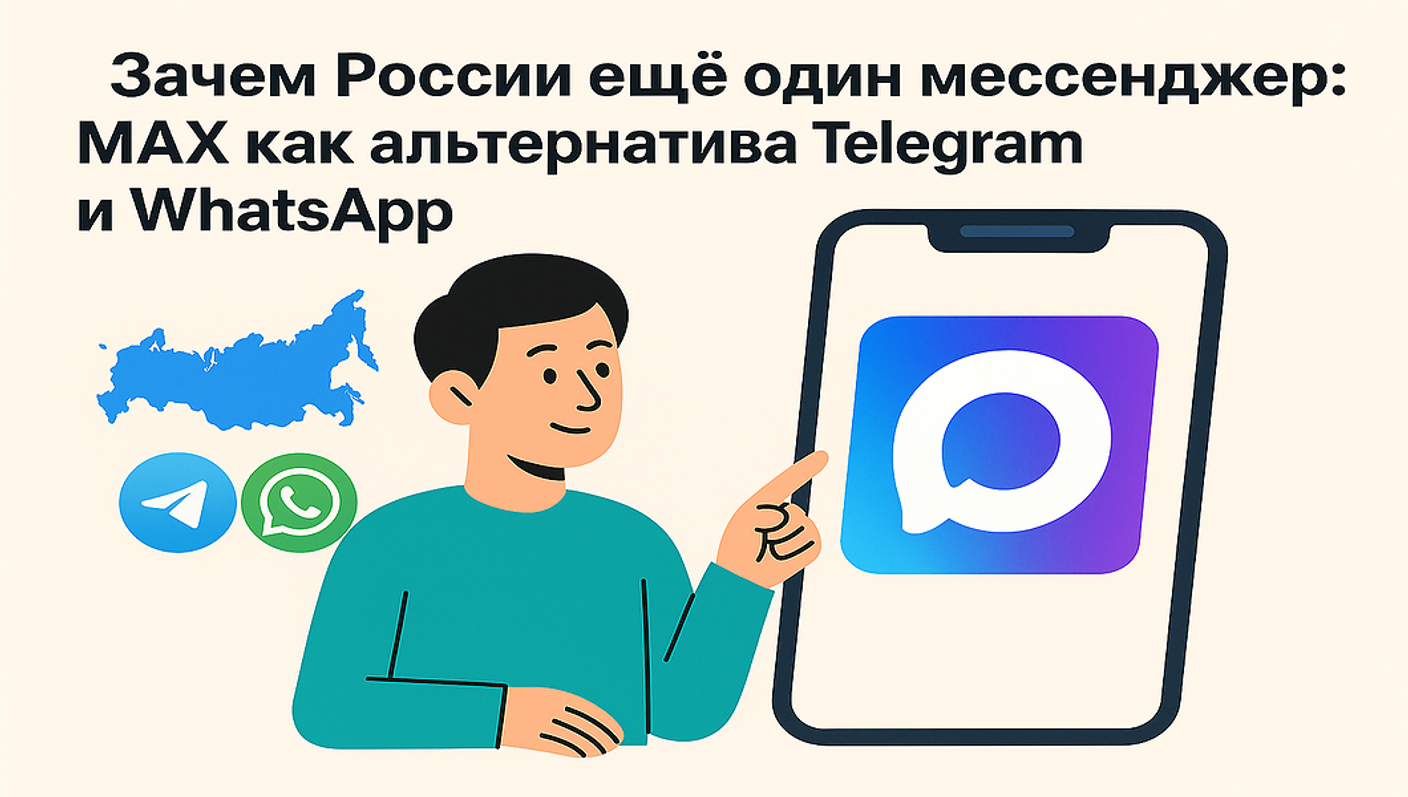 Зачем России ещё один мессенджер: MAX как альтернатива Telegram и WhatsApp