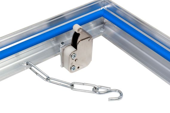 Люк под плитку Базис 300х300 мм (ШxВ, 30х30 см) со съемной дверцей и уплотнителем, алюминиевый