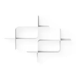 Набор металлических настенных полок Montage, 2 шт., белый