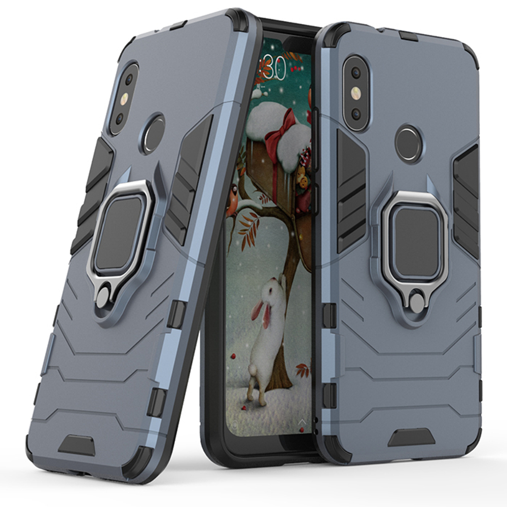 Противоударный чехол с кольцом Panther Case для Xiaomi Redmi 6 Pro / Mi A2 Lite