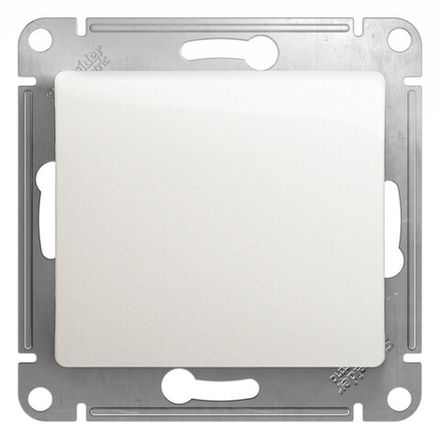 Выключатель одноклавишный Systeme Electric Glossa Перл 10А